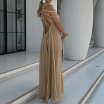 Lange Jurk met Gevlochten Details - Women Summer Dress - Jurkjes.co