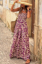 Lange Jurk met Hoge Taille en Luipaardprint - Maxi Dresses - Jurkjes.co