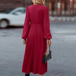 Lange Jurk met Knoopsluiting - Dresses - Jurkjes.co