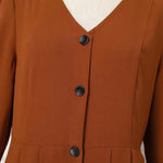 Lange Jurk met Knoopsluiting - Dresses - Jurkjes.co