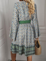Lange Jurk met V-hals en Bohemian Print - Maxi Dresses - Jurkjes.co