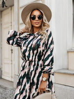 Lange Jurk met V-hals en Zebra Print - Maxi Dresses - Jurkjes.co