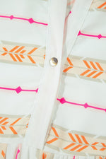 Losse Jurk met Geometrisch Patroon - Mini Dresses - Jurkjes.co