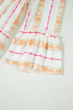 Losse Jurk met Geometrisch Patroon - Mini Dresses - Jurkjes.co