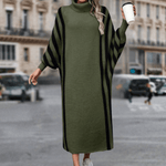 Losse Jurk met Gestreept Patroon - Dresses - Jurkjes.co