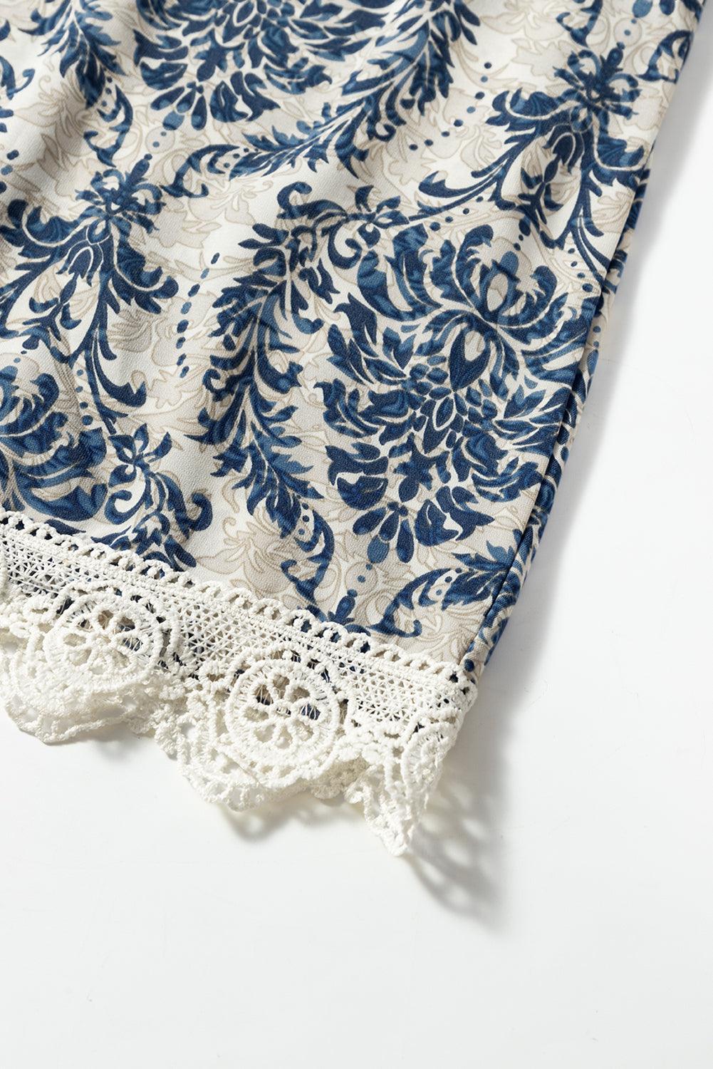 Losse Jurk met Vintage Print - Mini Dresses - Jurkjes.co