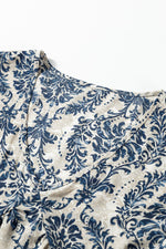 Losse Jurk met Vintage Print - Mini Dresses - Jurkjes.co