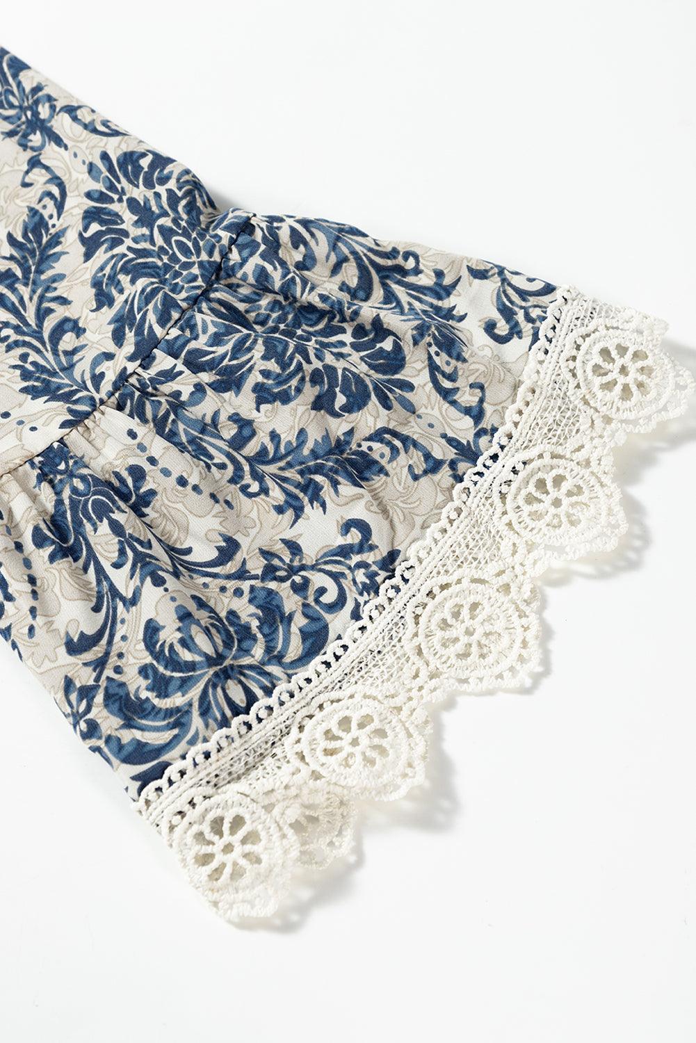 Losse Jurk met Vintage Print - Mini Dresses - Jurkjes.co