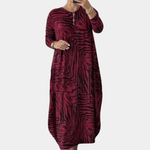 Losvallende Jurk met Dierenprint - CB - Dresses - Jurkjes.co