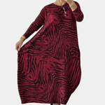 Losvallende Jurk met Dierenprint - CB - Dresses - Jurkjes.co