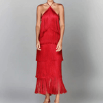 Luxe Jurk met Gelaagde Franjes - Women Summer Dress - Jurkjes.co