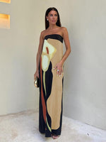 Maxi Jurk met Abstracte Print - Maxi Dresses - Jurkjes.co