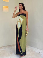 Maxi Jurk met Abstracte Print - Maxi Dresses - Jurkjes.co
