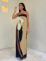 Maxi Jurk met Abstracte Print - Maxi Dresses - Jurkjes.co
