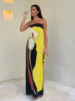 Maxi Jurk met Abstracte Print - Maxi Dresses - Jurkjes.co