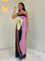 Maxi Jurk met Abstracte Print - Maxi Dresses - Jurkjes.co