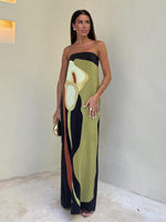 Maxi Jurk met Abstracte Print - Maxi Dresses - Jurkjes.co