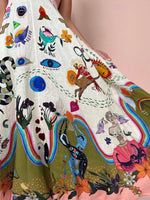 Maxi Jurk met Artistieke Graffiti Print - Group8 - Jurkjes.co