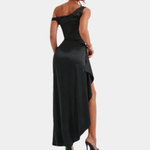 Maxi Jurk met Asymmetrische Halslijn - CB - Dresses - Jurkjes.co
