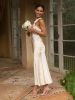 Maxi Jurk met Asymmetrische Schouder en Strik - Maxi Dresses - Jurkjes.co