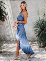 Maxi Jurk met Asymmetrische Zoom en Tie-Dye - Group9 - Jurkjes.co