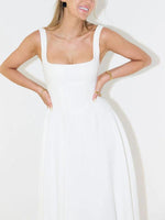 Maxi Jurk met Bandjes en Effen Design - Maxi Dresses - Jurkjes.co