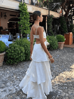 Maxi Jurk met Bloemdetail en Open Rug - Maxi Dresses - Jurkjes.co