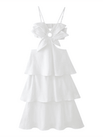 Maxi Jurk met Bloemdetail en Open Rug - Maxi Dresses - Jurkjes.co