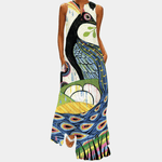 Maxi Jurk met Bloemenprint - CB - Dresses - Jurkjes.co