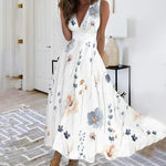 Maxi Jurk met Bloemenprint - Dresses - Jurkjes.co
