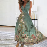 Maxi Jurk met Bloemenprint - Dresses - Jurkjes.co