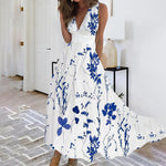Maxi Jurk met Bloemenprint - Dresses - Jurkjes.co