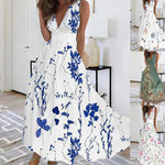 Maxi Jurk met Bloemenprint - Dresses - Jurkjes.co