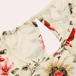 Maxi Jurk met Bloemenprint en Elegante Pasvorm - Dresses - Jurkjes.co