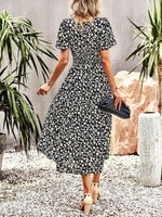 Maxi Jurk met Bloemenprint en Elegante Taille - Maxi Dresses - Jurkjes.co