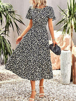 Maxi Jurk met Bloemenprint en Elegante Taille - Maxi Dresses - Jurkjes.co