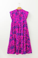 Maxi Jurk met Bloemenprint en Flutter Mouwen - Floral Dresses - Jurkjes.co
