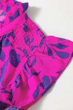 Maxi Jurk met Bloemenprint en Flutter Mouwen - Floral Dresses - Jurkjes.co