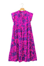 Maxi Jurk met Bloemenprint en Flutter Mouwen - Floral Dresses - Jurkjes.co