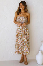 Maxi Jurk met Bloemenprint en Hoge Split - Maxi Dresses - Jurkjes.co