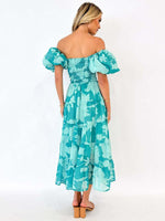 Maxi Jurk met Bloemenprint en Kapmouwtjes - Maxi Dresses - Jurkjes.co