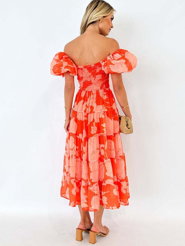 Maxi Jurk met Bloemenprint en Kapmouwtjes - Maxi Dresses - Jurkjes.co