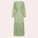 Maxi Jurk met Bloemenprint en Knoopsluiting - CB- Dresses - Jurkjes.co