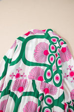 Maxi Jurk met Bloemenprint en Knoopsluiting - Maxi Dresses - Jurkjes.co