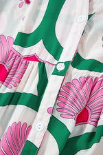 Maxi Jurk met Bloemenprint en Knoopsluiting - Maxi Dresses - Jurkjes.co