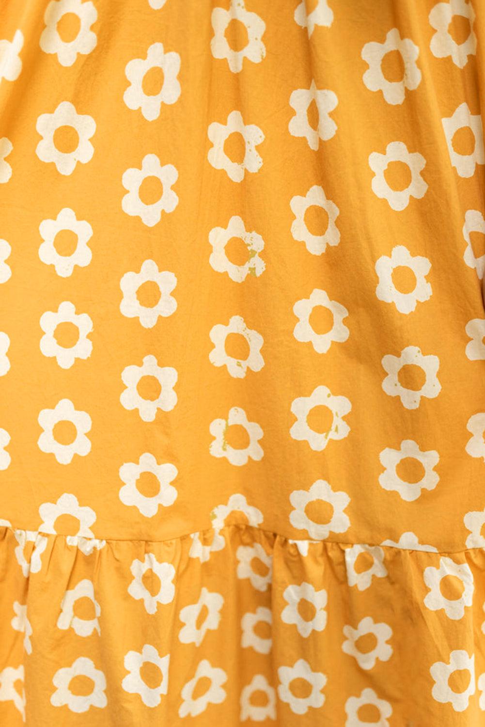 Maxi Jurk met Bloemenprint en Kraag - Maxi Dresses - Jurkjes.co