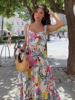 Maxi Jurk met Bloemenprint en Luchtige Stijl - Maxi Dresses - Jurkjes.co