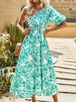 Maxi Jurk met Bloemenprint en Off-Shoulder - Maxi Dresses - Jurkjes.co