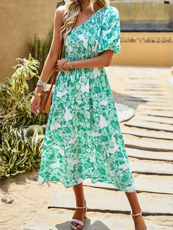 Maxi Jurk met Bloemenprint en Off-Shoulder - Maxi Dresses - Jurkjes.co