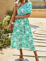 Maxi Jurk met Bloemenprint en Off-Shoulder - Maxi Dresses - Jurkjes.co